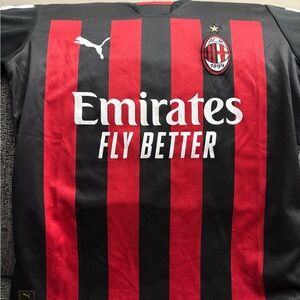 Puma Black and Red Sports Jersey